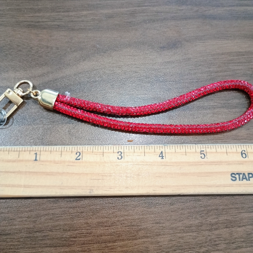 Red and Gold Phone Lanyard - Picture 2 of 3
